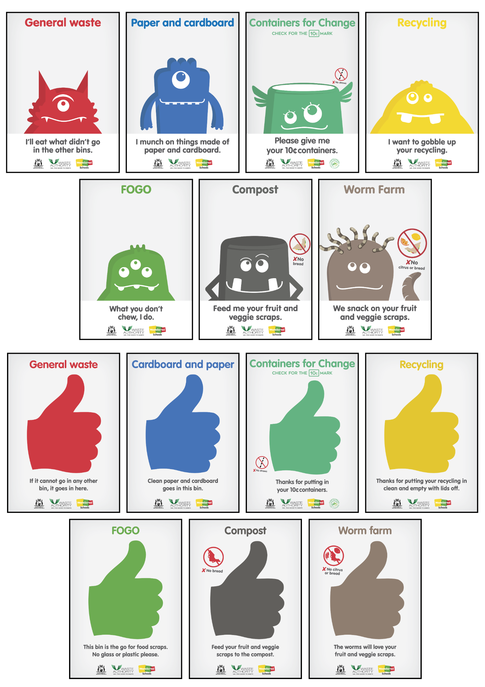 Create Your Own general waste monster poster