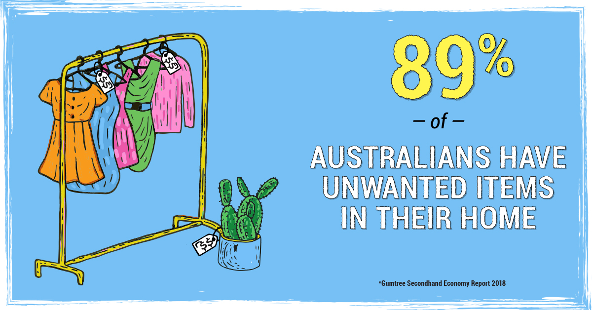 89 percent of australians have junk at home