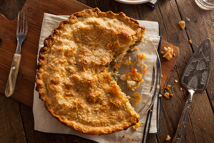 hearty homemade pie