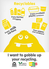 Recycling poster - text version